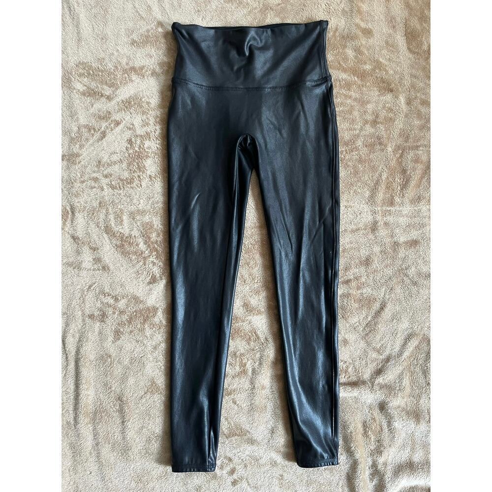 Spanx Faux Leather Leggings Women’s Size Large